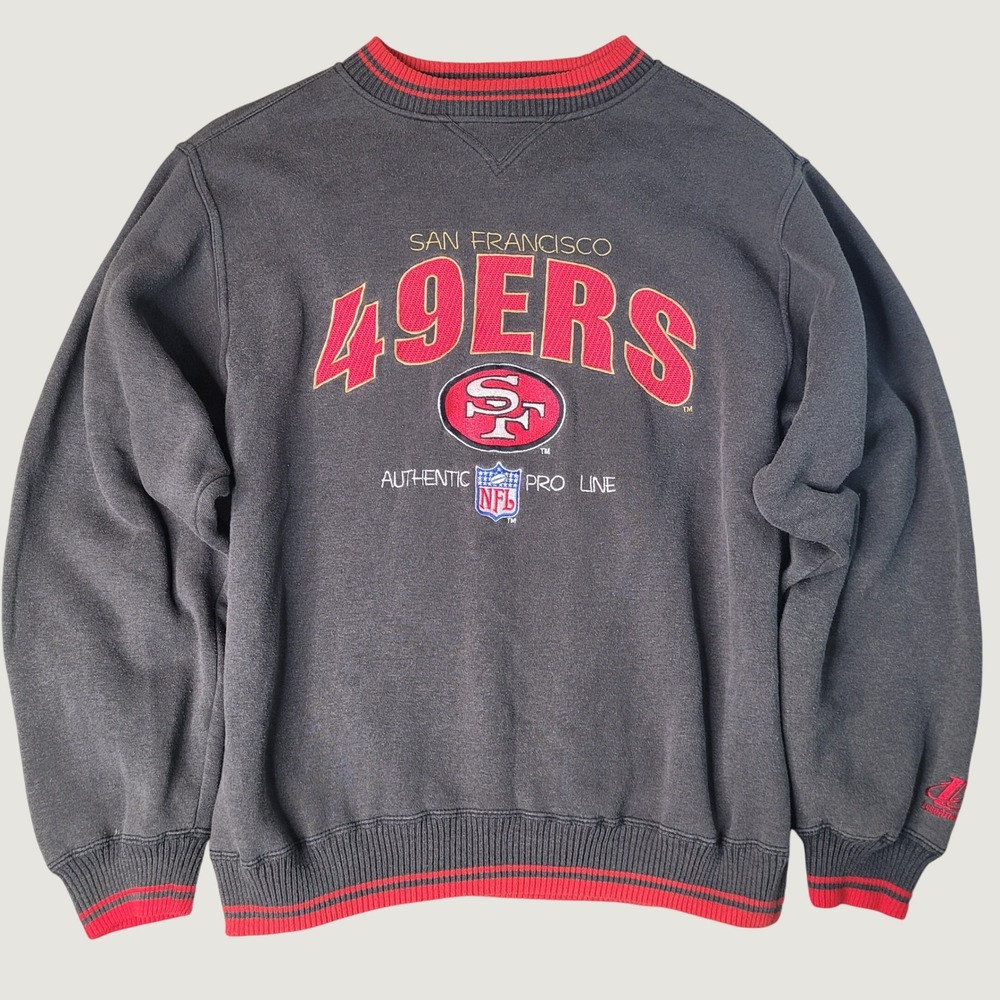 Vintage 90s San Francisco 49ers Logo Athletic Pro Line Sweatshirt Mens L NFL EUC